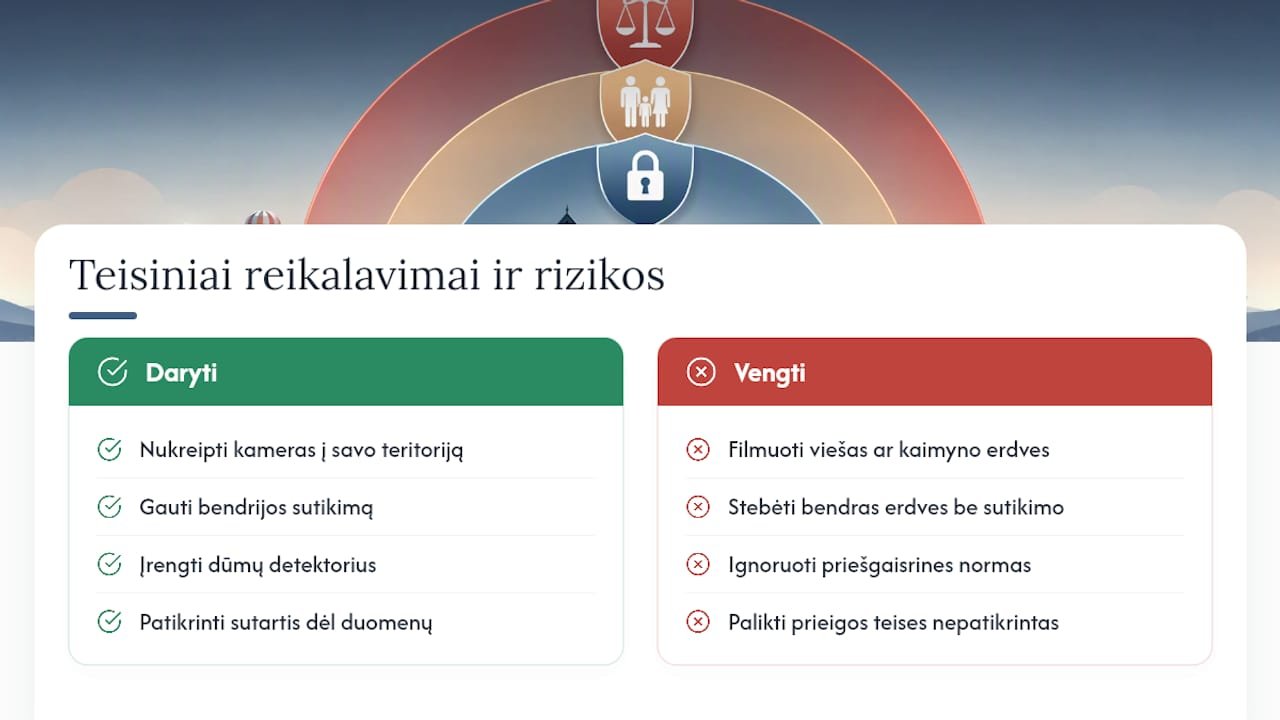 Teisiniai aspektai ir namų saugumo standartai Lietuvoje — overview diagram