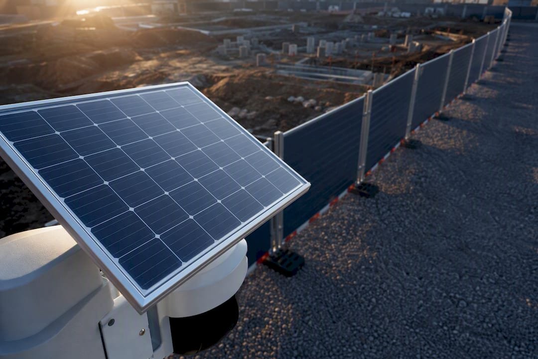 Mobilios saulės energija maitinamos kameros komponentas