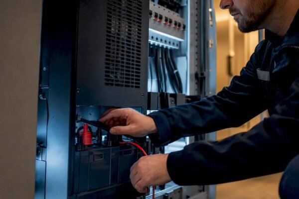 UPS montavimo elementas techniniame skyde