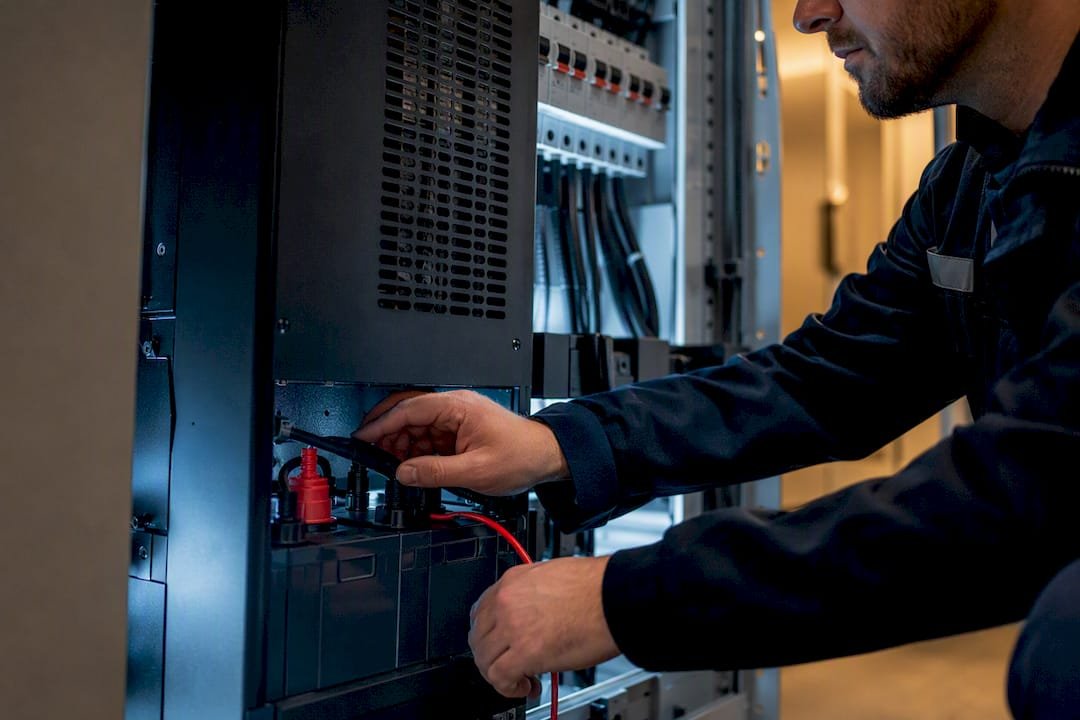 UPS montavimo elementas techniniame skyde